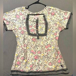 Size large Koi scrub top